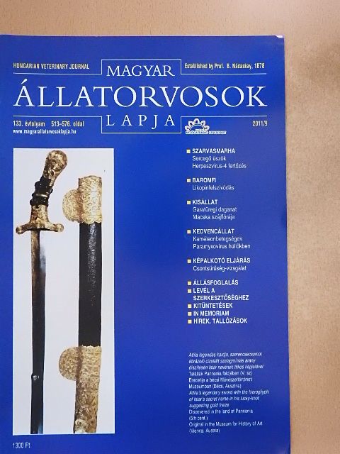 Horváth András - Magyar Állatorvosok Lapja 2011/9. [antikvár]