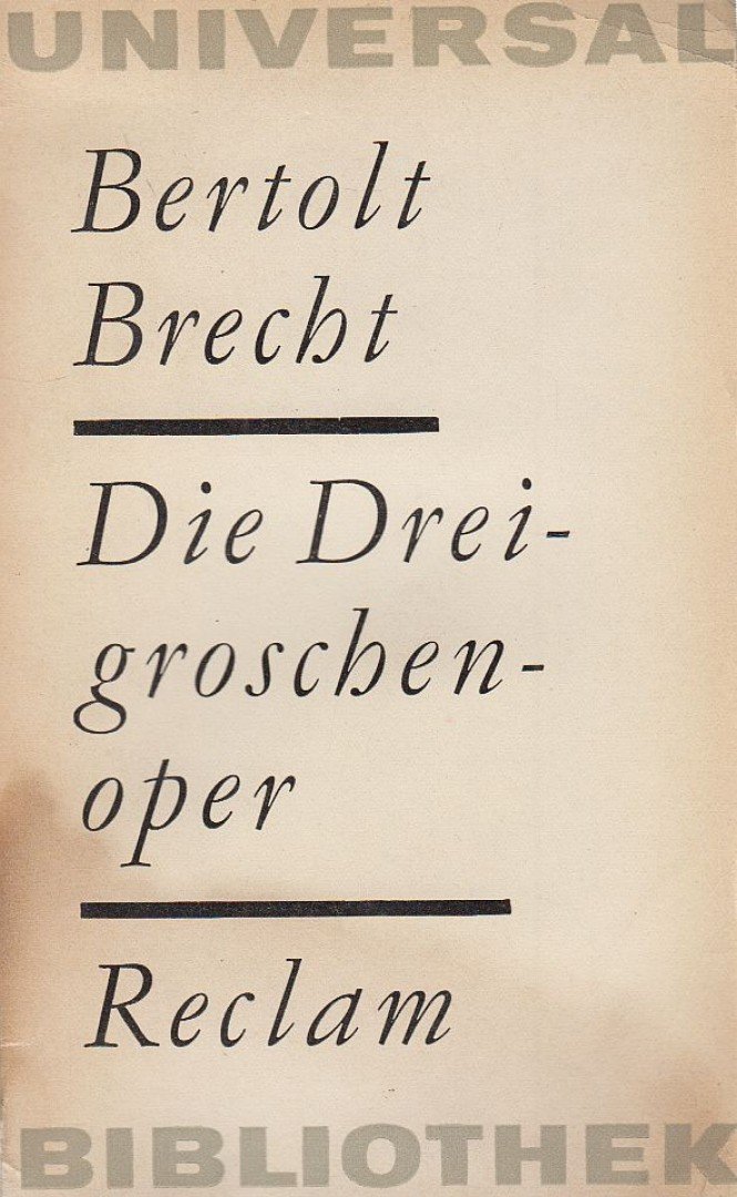 Brecht, Bertolt - Die Dreigroschenoper [antikvár]