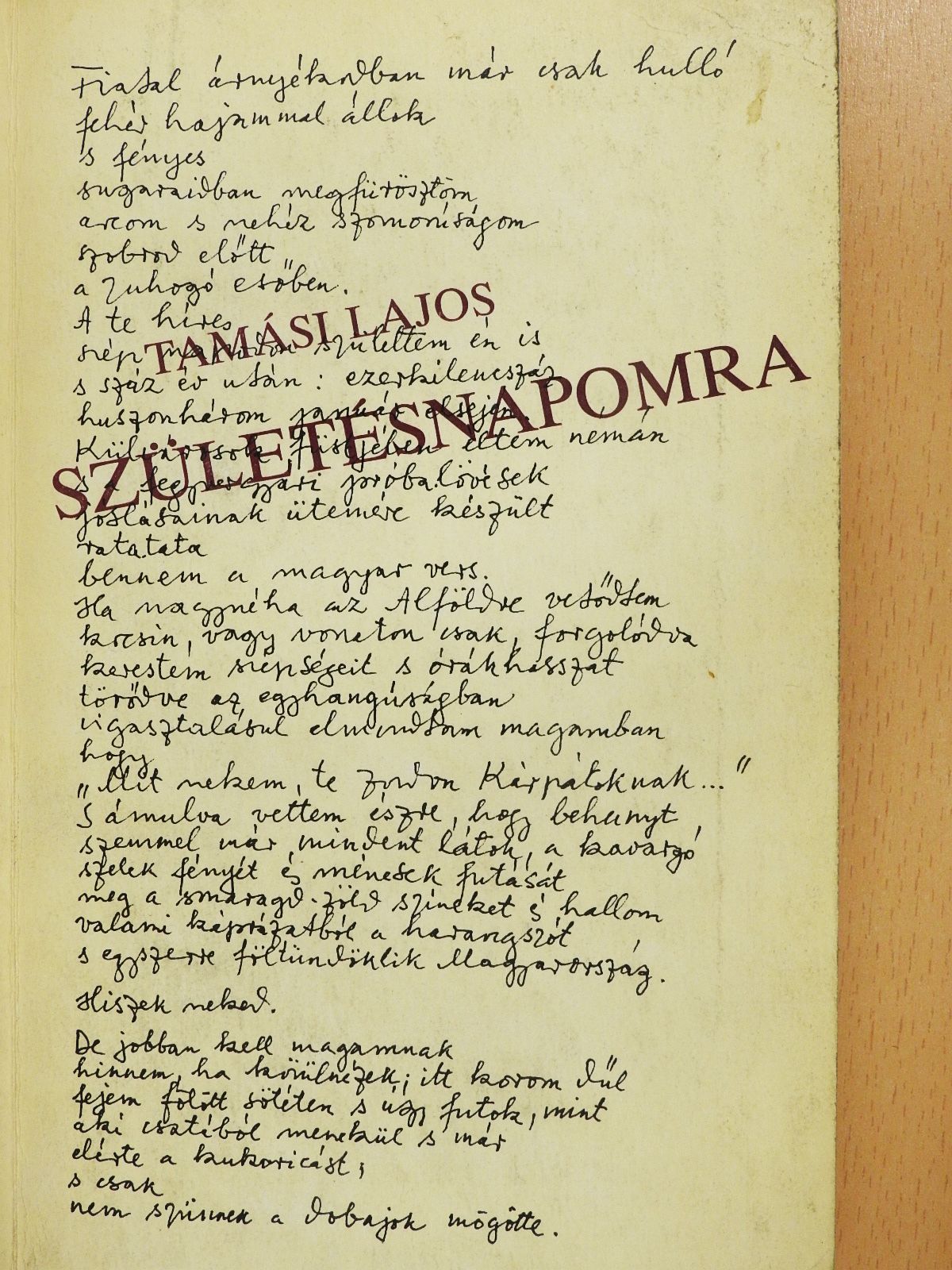 Alföldy Jenő - Születésnapomra (számozott, dedikált példány) [antikvár]