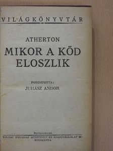 Atherton - Mikor a köd eloszlik [antikvár]