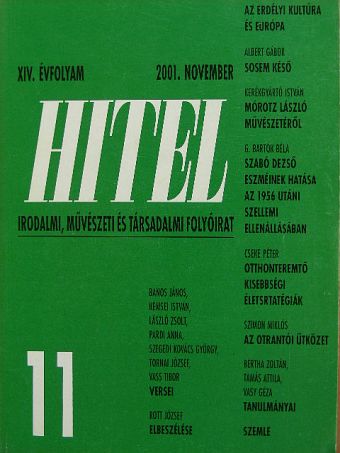 Albert Gábor - Hitel 2001. november [antikvár]