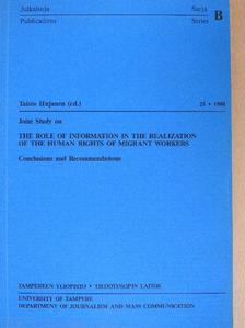 Hans-Dieter Grünefeld - Joint Study on the Role of Information in the Realization of the Human Rights of Migrant Workers [antikvár]