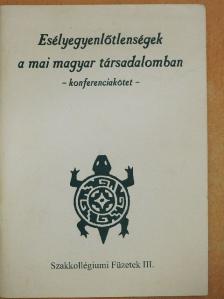 Csengődi Sándor - Esélyegyenlőtlenségek a mai magyar társadalomban [antikvár]