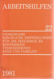 Gemeinsame kirchliche Empfehlungen für die Seelsorge an konfessionsverschiedenen Ehen und Familien [antikvár]