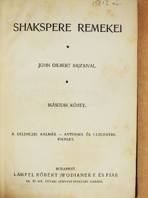 Shakespeare - Shakspere remekei II. [antikvár]