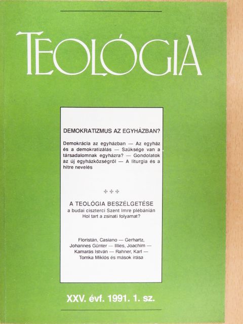 Boór János - Teológia 1991. február [antikvár]