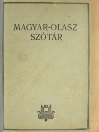 Magyar-olasz szótár [antikvár]