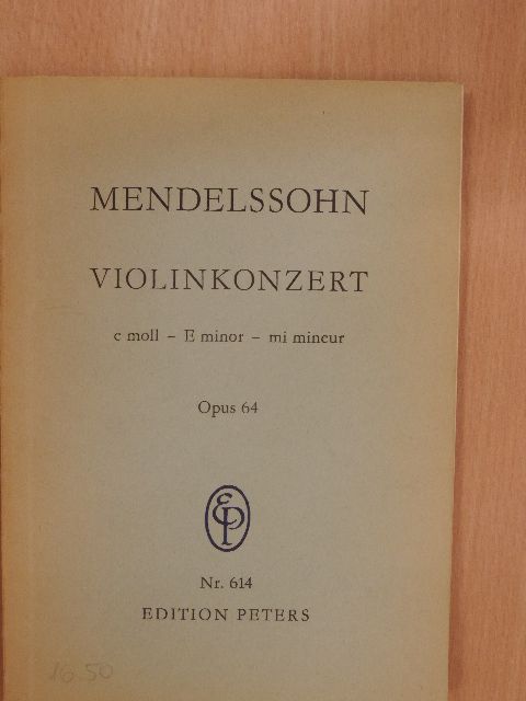 Bartholdy - Konzert für Violine und Orchester [antikvár]