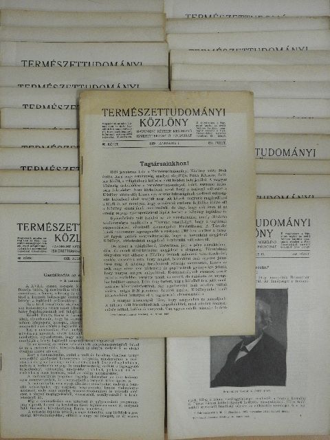 Abonyi S. - Természettudományi Közlöny 1928. január-december/Pótfüzetek a Természettudományi Közlönyhöz 1928. január-december [antikvár]