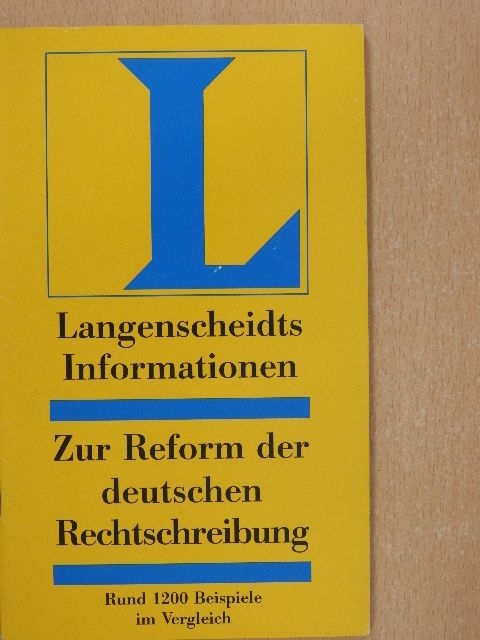 Zur Reform der deutschen Rechtschreibung [antikvár]