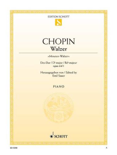 Chopin - WALZER "MINUTEN-WALZER" DES-DUR OP.64 NO.1 FÜR PIANO (E.SAUER)