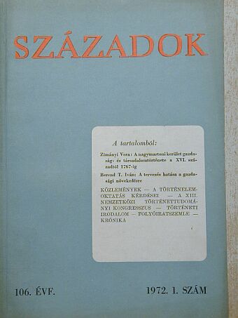 A. O. Csubarjan - Századok 1972/1. [antikvár]