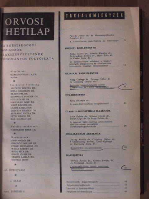 Dr. Bódis József - Orvosi hetilap 1985. január-június (fél évfolyam) [antikvár]
