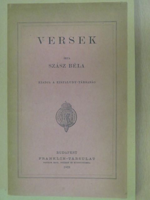 Szász Béla - Versek [antikvár]