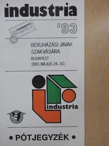 Industria '93 - Pótjegyzék [antikvár]