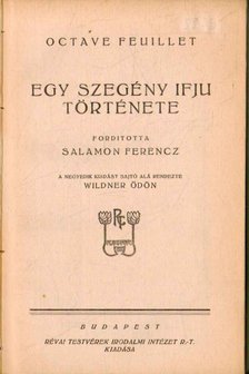 Feuillet, Octave - Egy szegény ifju története [antikvár]