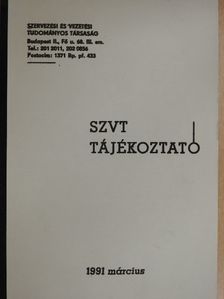 SZVT Tájékoztató 1991. március [antikvár]
