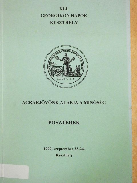 Balázs Ferenc - XLI. Georgikon napok Keszthely [antikvár]
