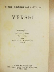 Vitéz Somogyvári Gyula - Vitéz Somogyvári Gyula versei [antikvár]