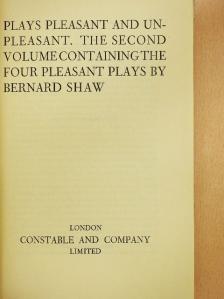 Bernard Shaw - Plays Pleasant and Unpleasant 2. [antikvár]
