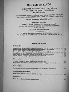 Deme László - Magyar Nyelvőr 1977. április-június [antikvár]