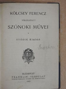 Kölcsey Ferenc - Kölcsey Ferencz válogatott szónoki művei [antikvár]