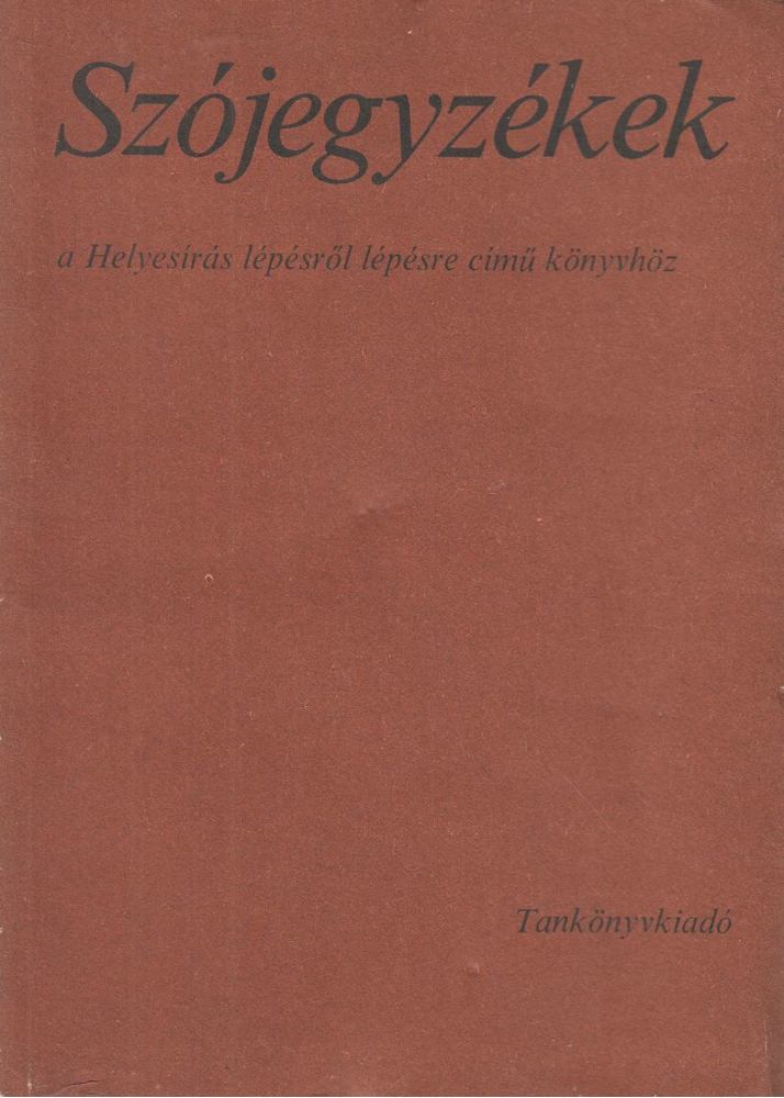 Stenczer Ferenc - Szójegyzékek [antikvár]