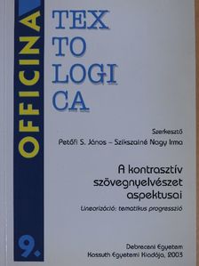 Boda I. Károly - A kontrasztív szövegnyelvészet aspektusai [antikvár]