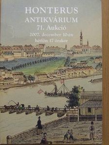 Honterus Antikvárium 71. Aukció [antikvár]