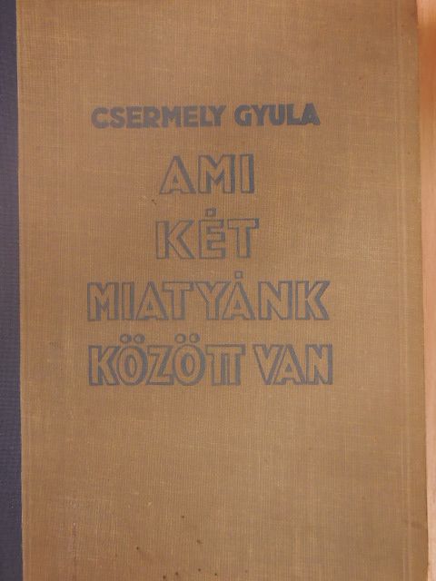 Csermely Gyula - Ami két miatyánk között van I-II. [antikvár]
