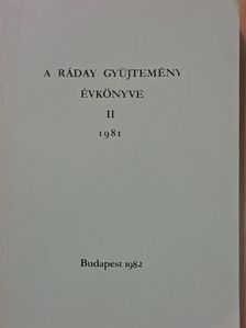 Andrásfalvy Bertalan - A Ráday gyűjtemény évkönyve II. [antikvár]