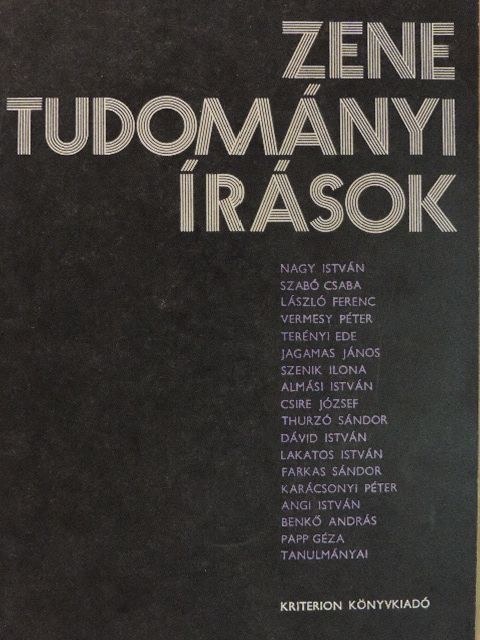 Almási István - Zenetudományi írások [antikvár]