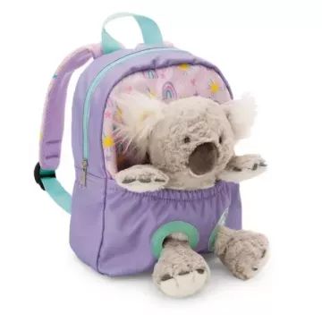 Nici: Hátizsák koala plüssel - lila, 25 cm