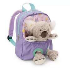 Nici: Hátizsák koala plüssel - lila, 25 cm