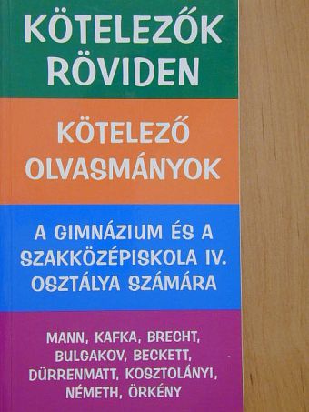 Kötelező olvasmányok [antikvár]