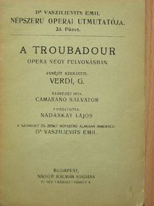Camarano Salvator - A Troubadour [antikvár]