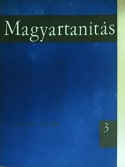 Dr. Károlyi Ágnes - Magyartanítás 1972. május [antikvár]
