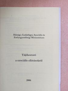 Tájékoztató a szociális ellátásokról [antikvár]