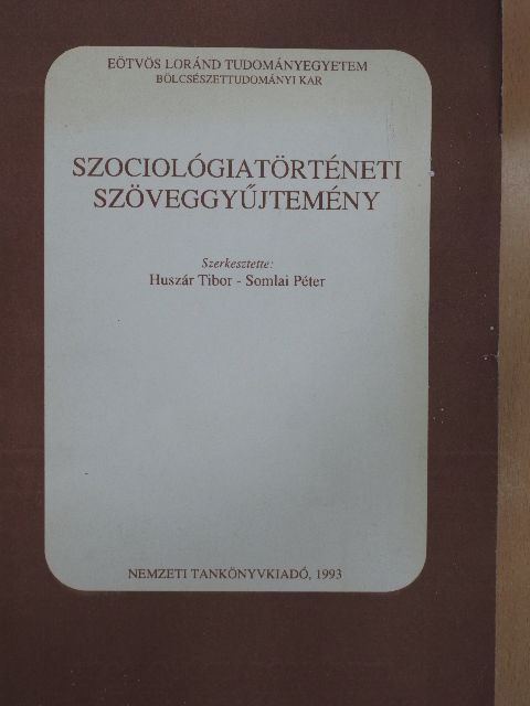 Adolphe Quetelet - Szociológiatörténeti szöveggyűjtemény [antikvár]
