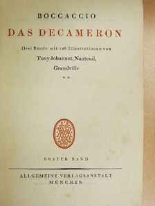 Boccaccio - Das Decameron I-III. [antikvár]