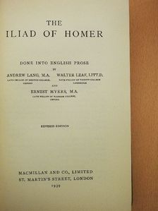 Homérosz - The Iliad of Homer [antikvár]