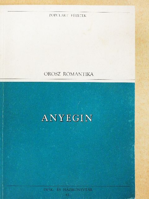 Alekszandr Szergejevics Puskin - Anyegin [antikvár]
