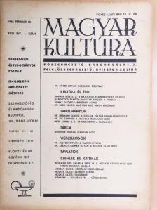 Dr. Bárd János - Magyar Kultúra 1936. február 20. [antikvár]