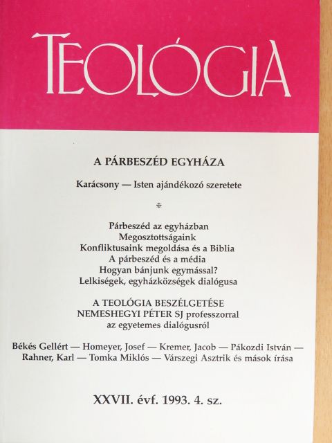 Franz König - Teológia 1993. november [antikvár]