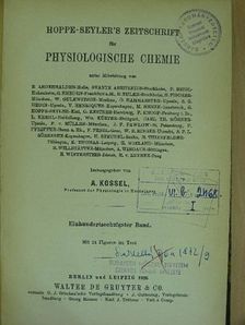 Hans Euler - Hoppe-Seyler's Zeitschrift für Physiologische Chemie 1926/1-6 [antikvár]