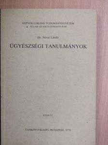 Dr. Névai László - Ügyészségi tanulmányok [antikvár]