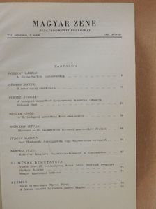 Breuer János - Magyar Zene 1966/1-6. [antikvár]