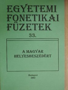 A magyar helyesbeszédért [antikvár]