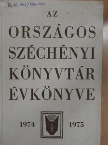 Berczeli Károlyné - Az Országos Széchényi Könyvtár Évkönyve 1974-1975 [antikvár]