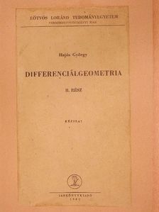 Hajós György - Differenciálgeometria II. [antikvár]